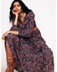 Boden - Quilted Yoke Maxi Dresstrue, Opulent Paisley - Lyst