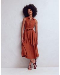 Boden - Belinda Linen Shirt Dress - Lyst