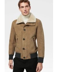 Bogner Delv Lambskin Leather Jacket In Camel - Natural