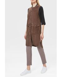 Bogner Veloursleder-Weste Andrea - Braun