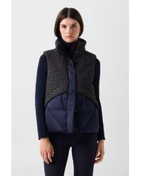 Bogner - Netty Tweed Down Vest For - Lyst
