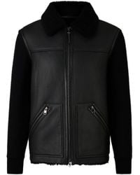 Bogner - Leder-Strickjacke Moritz Für Herren - Lyst