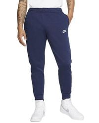 Nike Cotton Plain Trousers - Blue