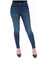 Calvin Klein Zipped And Buttoned Worn Out Effect Jeans - Blue