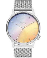Komono Gray Steel Quartz Watch