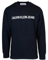 Calvin Klein Synthetic Sweatshirt in Black for Men Mens Clothing Activewear gym and workout clothes Sweatshirts 