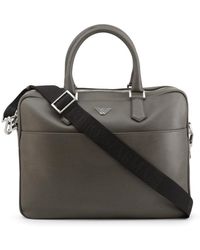 Emporio Armani Briefcase - Y4p082-yaq2e - Grey - Multicolour