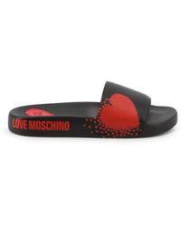 Love Moschino Flat sandals for Women | Online Sale up to 75% off | Lyst