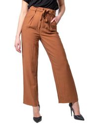 VILA CLOTHES Women Pants - Brown