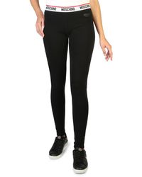 Boutique Moschino Synthetic Pants in Black Slacks and Chinos Skinny trousers Womens Clothing Trousers 