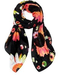 Womens Scarves and mufflers Desigual Scarves and mufflers Blue Desigual Synthetic Casual in Black 