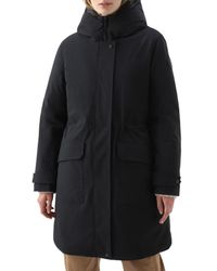 Coat de Woolrich de color Negro Mujer Ropa de Abrigos de Parkas 