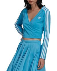 adidas Women T-shirt Long Arm Sleeves - Blue