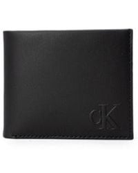 Calvin Klein Mens Grid Zip Wallet - Online Exclusive Black for Men | Lyst