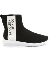 Trussardi Black Sock Sneakers