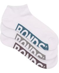 Bonds - Logo Cushioned Low Cut Socks 3 Pack - Lyst