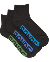 Bonds - Logo Cushioned Quarter Crew Socks 3 Pack - Lyst