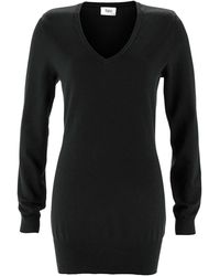 bonprix - Basic Longpullover Mit V-Ausschnitt - Lyst