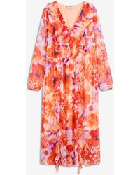 bonprix - Abito Di Chiffon Con Volant - Lyst