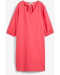 bonprix - Kleid Aus Reinem Leinen, 3/4 Arm - Lyst