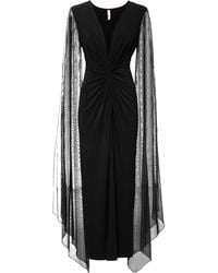 bonprix - Maxikleid Mit Langen Mesh-Ärmel - Lyst