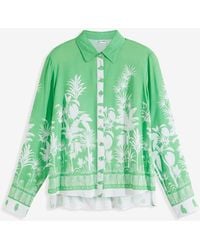 bonprix - Vokuhila-Bluse Aus Fließender Viskose - Lyst