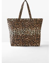 bonprix - Canvas Shopper Im Leo Look - Lyst