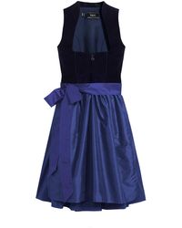 bonprix - Abito Bavarese Midi Con Velluto (Set 2 Pezzi) - Lyst