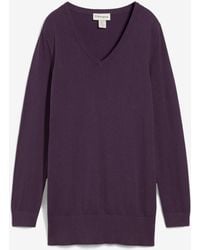 bonprix - Feinstrick Longpullover Mit V-Ausschnitt - Lyst
