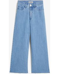 bonprix - Jeans Cropped Wide Leg, Vita Alta - Lyst