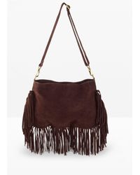 bonprix - Lederhandtasche Mit Fransen - Lyst