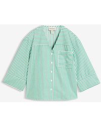 bonprix - Blouse Rayée 100% Coton - Lyst