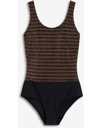 bonprix - Costume Intero Glitterato Con Effetto Modellante Medio - Lyst
