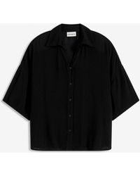 bonprix - Kurze Strandbluse Aus Fließender Viskose - Lyst