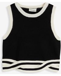 bonprix - Cropped Strick-Top Mit Gewistetem Saum - Lyst
