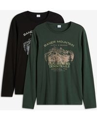 bonprix - Maglia A Maniche Lunghe (Pacco Da 2) - Lyst