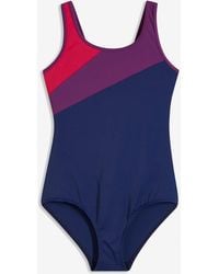 bonprix - Costume Intero Sportivo Con Inserti A Contrasto Ad Asciugatura Rapida - Lyst