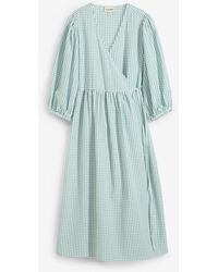 bonprix - Wickelkleid Aus Strukturmaterial - Lyst
