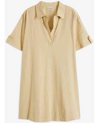 bonprix - Hemdblusenkleid Aus Elastischem Bio-Baumwoll-Mix - Lyst