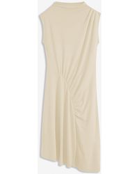 bonprix - Midikleid Mit Drappierung Und Asymmetrischen Saum - Lyst