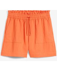 bonprix - Paperbag-Shorts Aus Fließendem Lyocell-Mix - Lyst