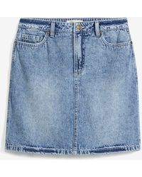 bonprix - Jeansrock Mid Waist, Low Stretch - Lyst