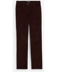 bonprix - Pantaloni Di Velluto A Coste Elasticizzati, Straight - Lyst