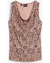 bonprix - Top Mit Wasserfallausschnitt Aus Softem Viskose-Mix - Lyst