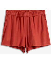 bonprix - Viskose-Shorts Mit Seitlichen Eingriffstaschen - Lyst