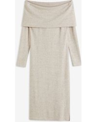 bonprix - Abito Midi Con Spalle Scoperte - Lyst