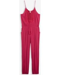 bonprix - Jumpsuit Van Gestructureerde Viscose - Lyst