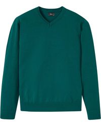 bonprix - Feinstrickpullover Aus Weichem Baumwollmix - Lyst