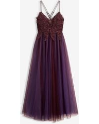 bonprix - Maxikleid Aus Zartem Tüll Mit Spitze - Lyst