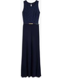 bonprix - Abito Da Sera Lungo Con Cintura (Set 2 Pezzi) - Lyst